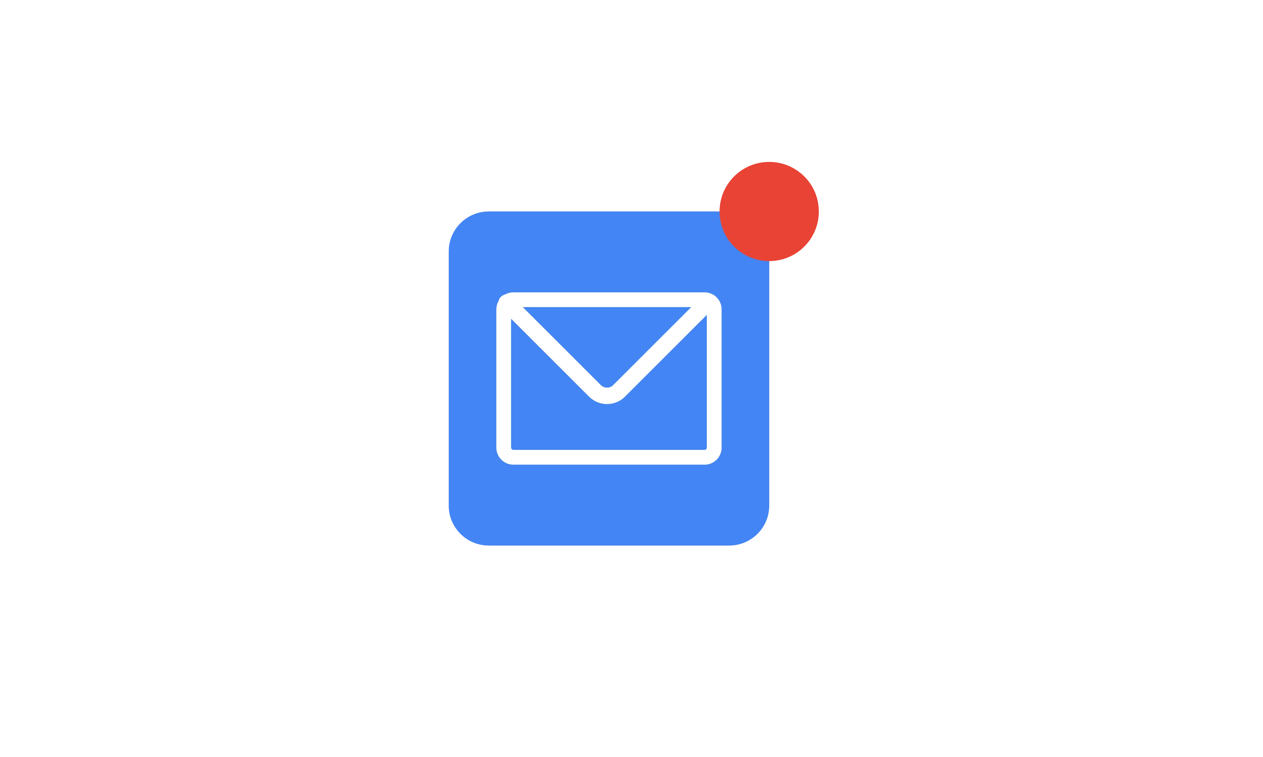 Graphic of an email inbox notification showing a new message has been received