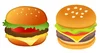 Left image shows a cheeseburger emoji with the cheese as the bottom layer above the bun, and the right shows the cheeseburger emoji after it was fixed with the cheese in the middle above the meat