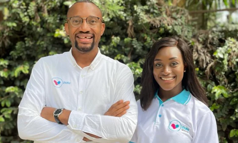Photo de Ikechukwu Arthur Anoke et Daisy Isiaho, cofondateurs de Zuri Health  Nairobi, Kenya