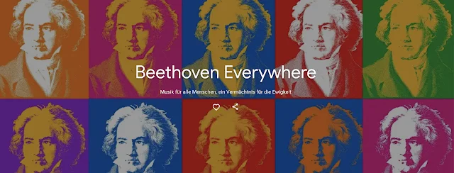 Screenshot der Google Arts & Culture Ausstellung zu Ludwig van Beethoven