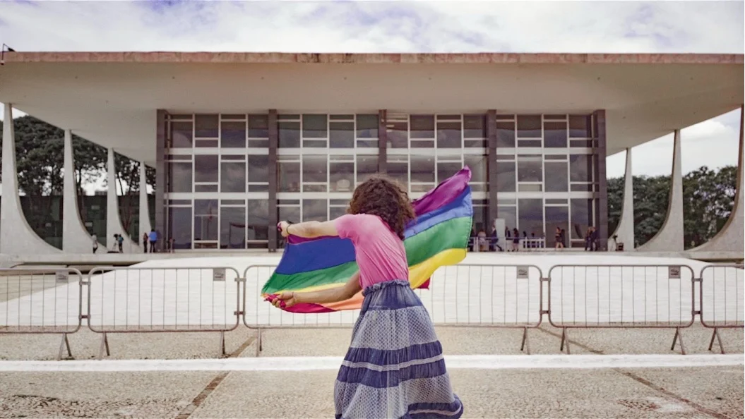 Representação LGBT durante votação no STF pela criminalização da LGBTfobia Crédito: Gui Mohallem