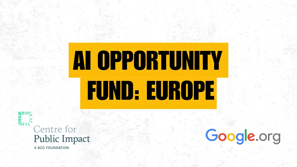 Google.org AI Opportunity Fund: Europe