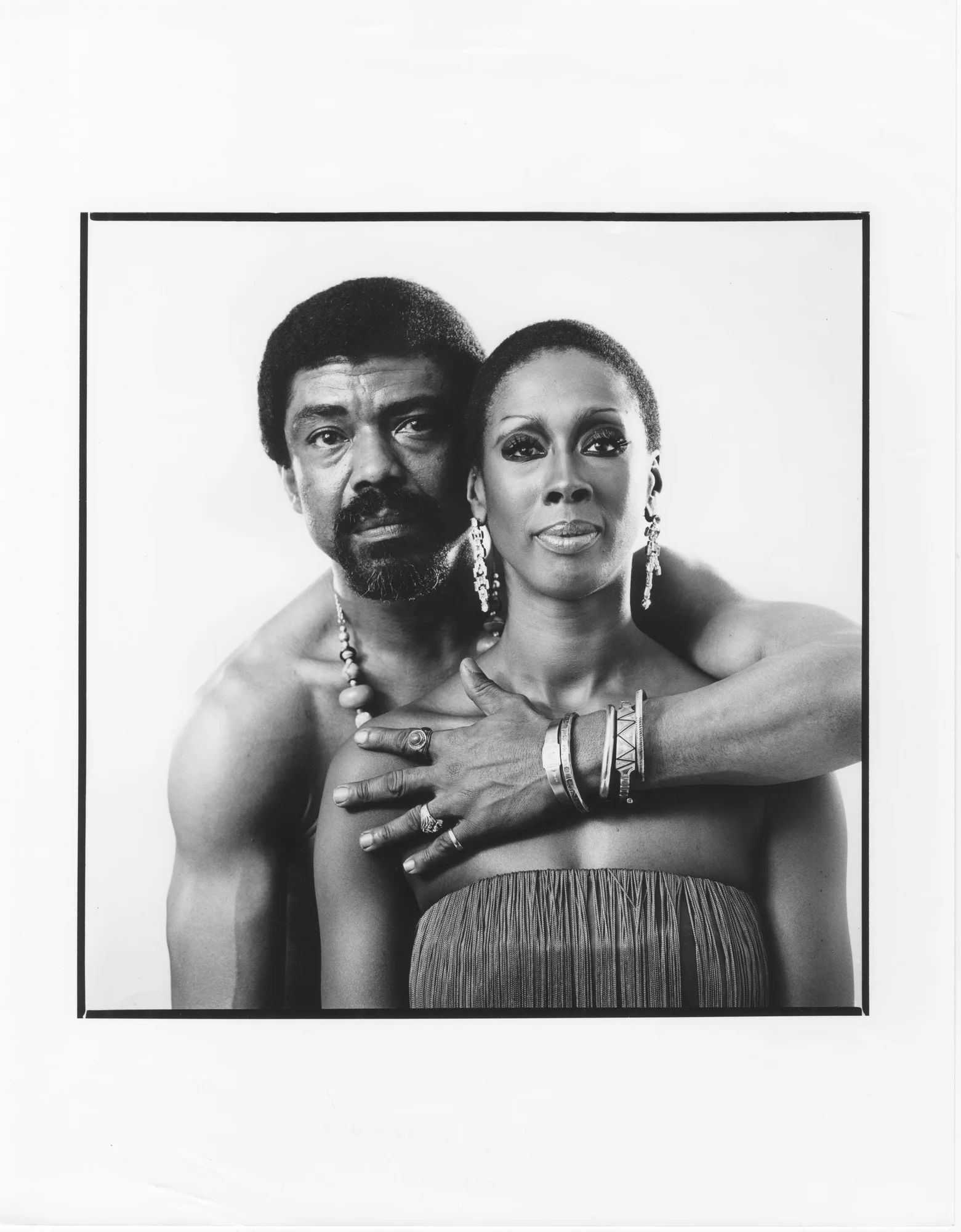 a picture of Alvin Ailey and Judith Jamison photographed together in 1975