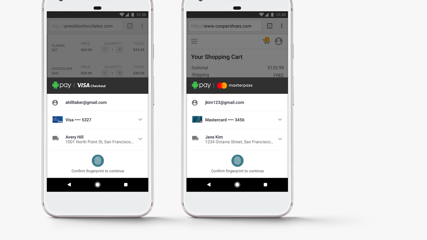 Android Pay partners with Visa and Mastercard to bring simple checkout to more places online