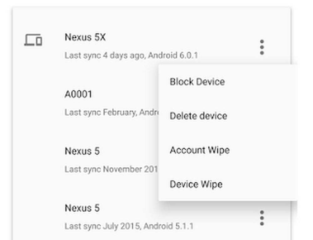 Android device info and management
