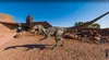 Street View imagery of the Australian Age of Dinosaurs Natural History Museum, showing a dinosaur statue