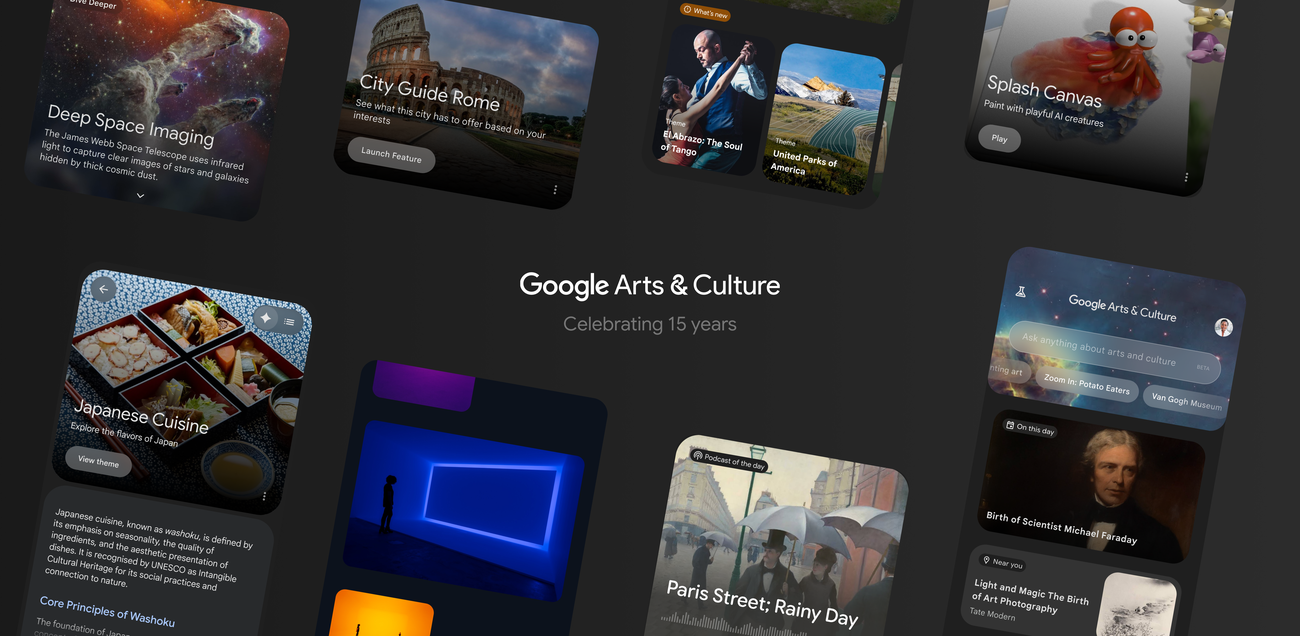 Google Arts & Culture turns 15 — and gives its app a makeover