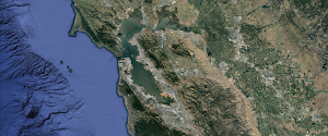 Bay Area on Google Earth