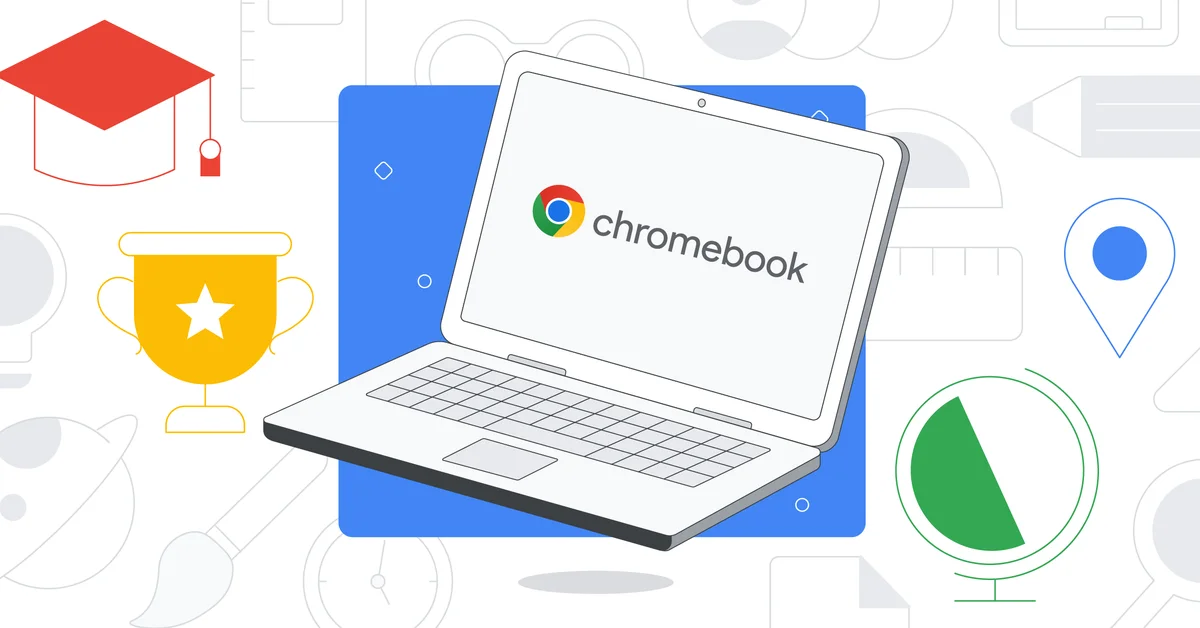 Ilustração Chromebooks