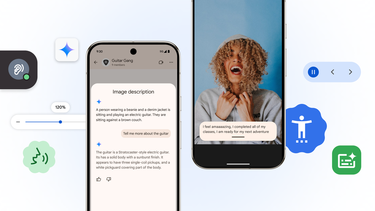 New AI and accessibility updates across Android, Chrome and more