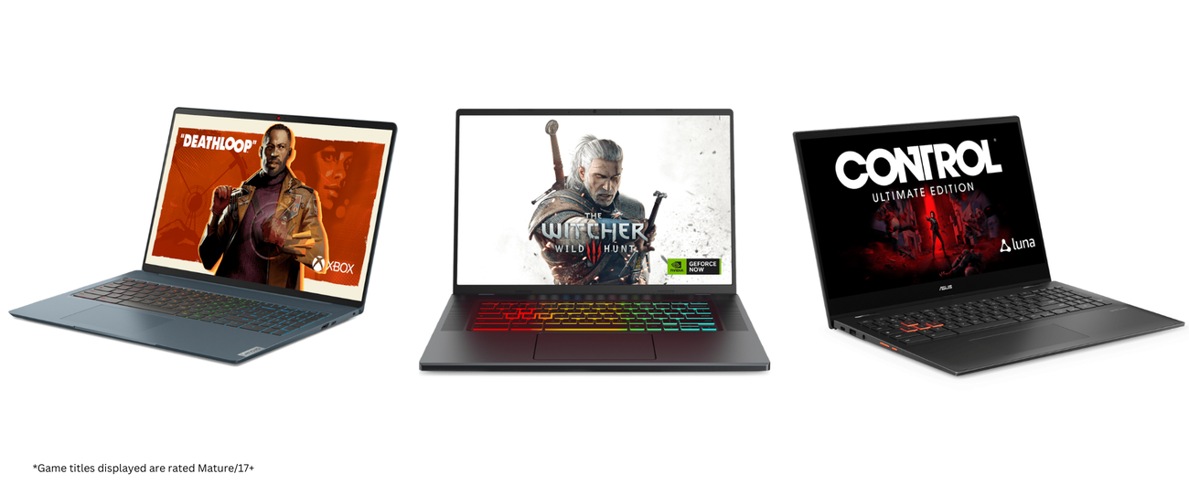 Introducing the world’s first laptops built for cloud gaming