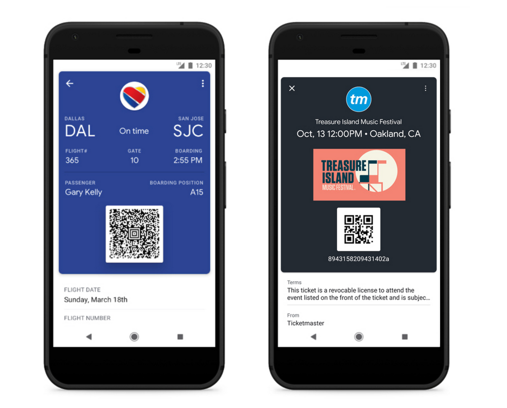 Google Pay – Boarding Passes & Tickets