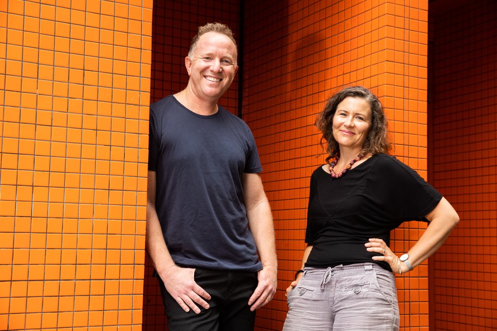 An image of the the Squiz Kids team: Bryce Corbett and Amanda Bower