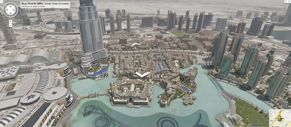 Burj Khalifa In Map Experience Stunning New Heights With Street View In Dubai