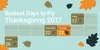 Thanksgiving 2017 busiest days to fly