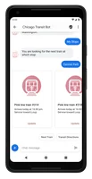 Chicago Transit Bot with nativeMsg