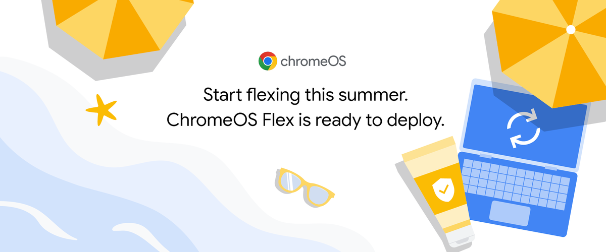 ChromeOS Flex launch header summer