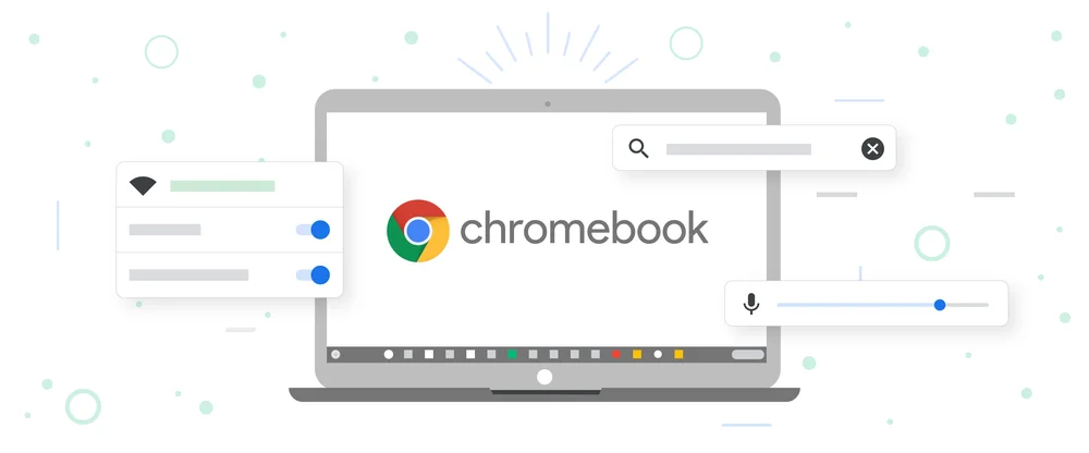 Illustration eines Chromebooks