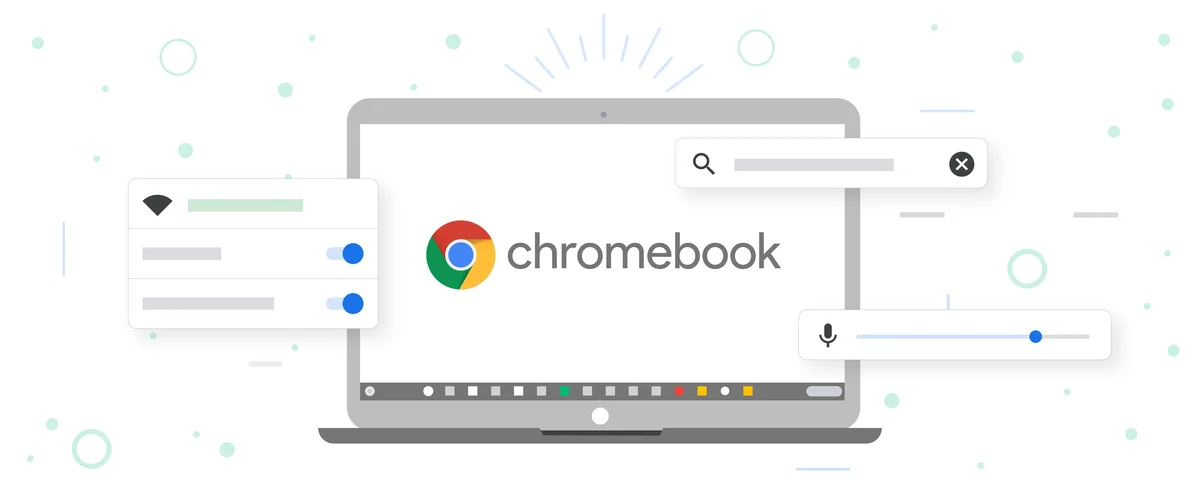 Illustration eines Chromebooks