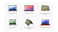 A selection of the latest Chromebooks