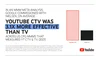 A graphic that shows a bar graph comparing YouTube CTV to linear TV effectiveness. The text reads “In an MMM meta-analysis Google commissioned with Nielsen, on average YouTube CTV was 3.1x more effective than TV across US CPG MMMs that measured YouTube CTV and YT (2021).”