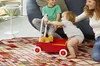 Clip of a toddler with a push toy