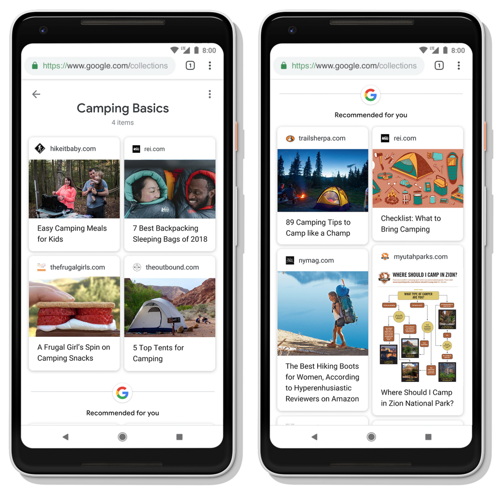 Google va venir apporter des suggestions pour aider les personnes à progresser sur leur parcours