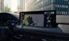 Image showcasing The Weather Channel app on the central display screen of the Honda Accord Touring Hybrid.