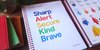 image of instruction manual that says "sharp, alert, secure, kind, brave"