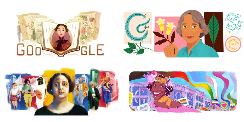 Google Doodle's celebrating trailblazing women throughout history