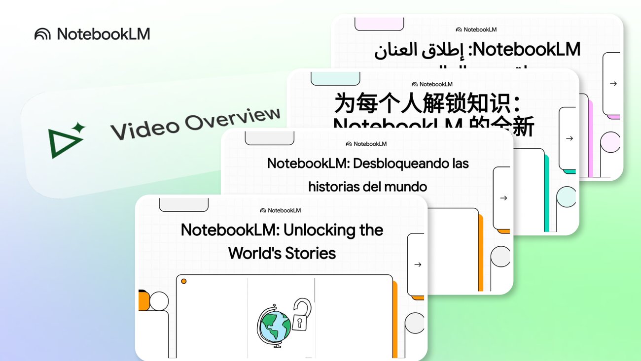 NotebookLM's Video Overviews are now available in 80 languages