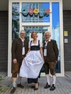 Ein Foto von Wieland Holfelder (Entwicklungschef Google Deutschland), Bianca Keybach (Ehemalige Tourismus-Chefin Oberstaufen) und Walter Grath (Ehemaliger Bürgermeister Oberstaufen)
