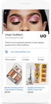 Urban Outfitters Showcase Shopping ad for beauty