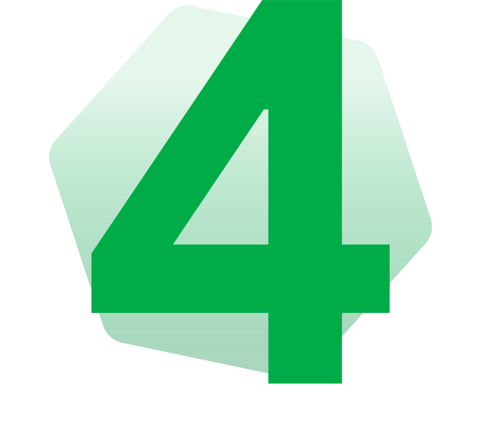 A green number 4