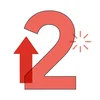 An image of a red number two with an arrow positioned to the left