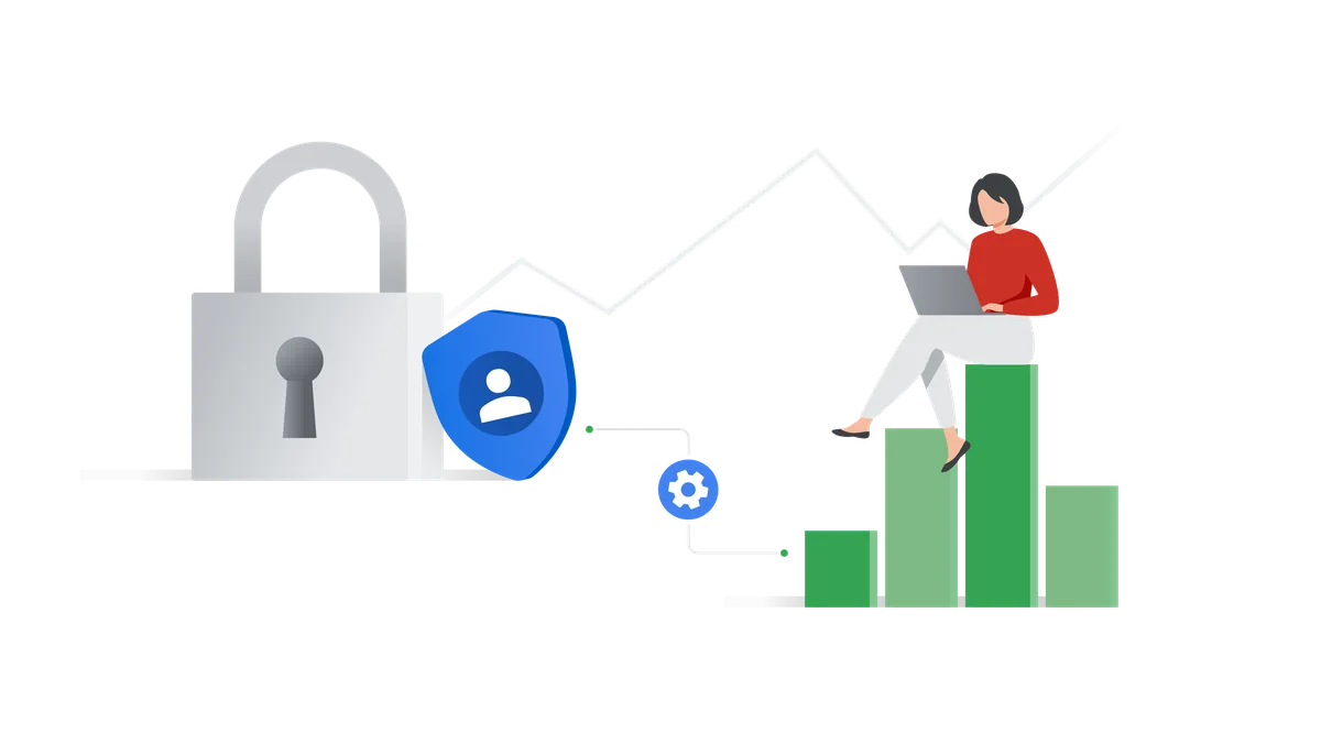 Illustration conveying how privacy-safe measurement can be improved using Consent Mode and conversion modeling