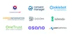 Logos of Consent Management Platforms that are part of the new CMP Partner program including Commanders Act, Consentmanager, Cookiebot, Cookie Information, Didomi, Iubenda, OneTrust, Osano, Usercentrics