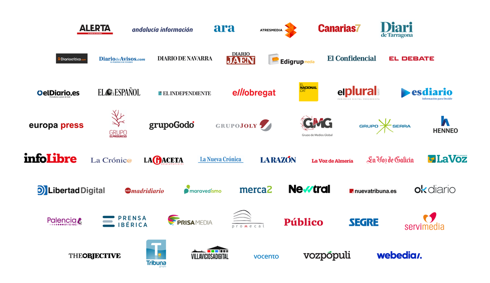 Image showing lots of our Showcase publishing partners' logos on a white background