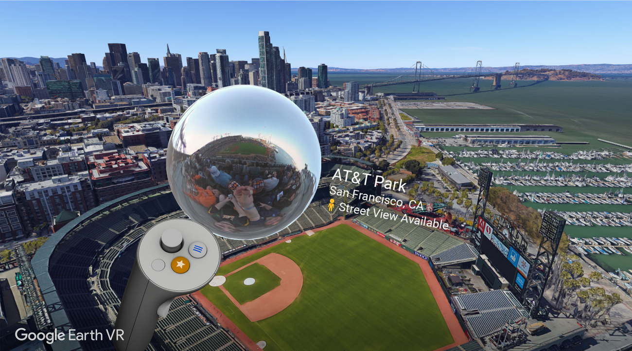 Get a closer look with Street View in Google Earth VR