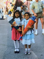 Lavanya Nanthapalan-Mühlke bei ihrer Einschulung