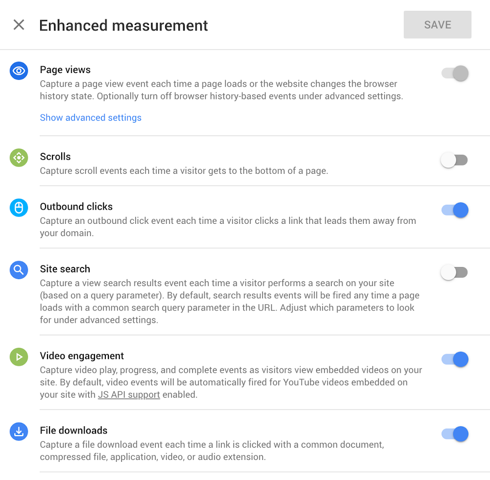 Enhanced measurement helps you measure events with the flip of a toggle