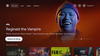 The Google TV interface on the For you page displaying an image of Jacob Batalon with fangs promoting a TV show “Reginald the Vampire”