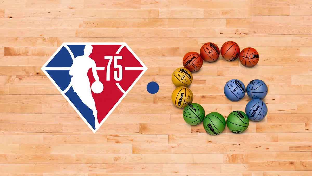 Article's hero media. A side by side image of the NBA and Google logos. The Google "G" is assembled with basketballs.