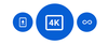4k Plus logo