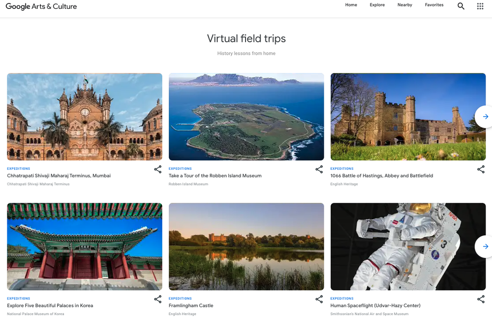 Expanding Google Arts and Culture with Expeditions