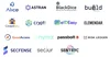 Logos des 15 startups européennes sélectionnées par la Google for Startups Growth Academy : Cybersecurity.