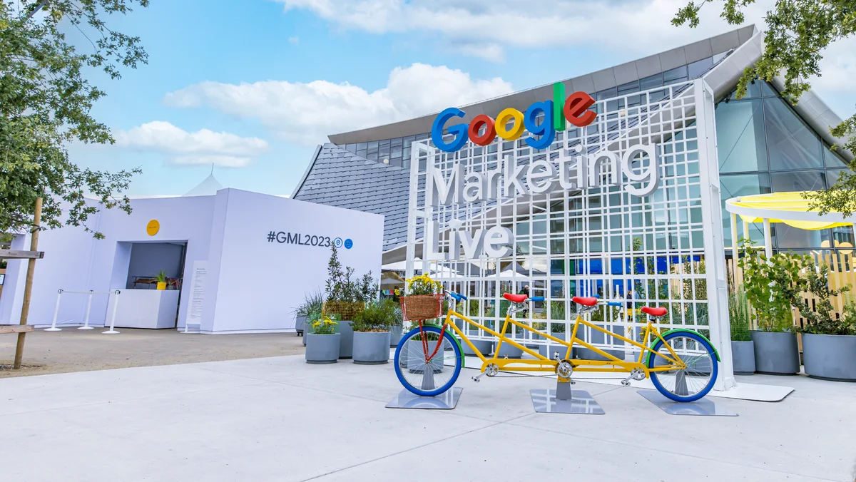 Außenansicht der Google Marketing Live