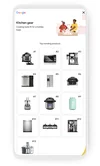 Google Shopping Kitchen Gear category