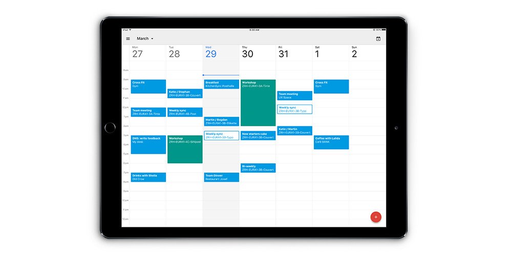 Calendar on iPad still image