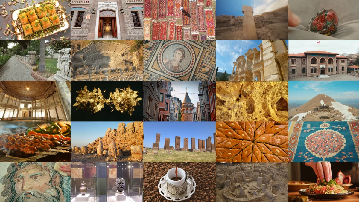 a collage of photos from Turkey